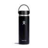 Hydro Flask 20 Oz Wide Mouth Water Bottle 2 Hydro Flask 20 Oz Wide Mouth Water Bottle -Hydro Flask Shop W20BTS001 Black StraightOn