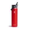 Hydro Flask 24 Oz Wide Mouth Bottle With Flex Straw Cap - Goji -Hydro Flask Shop w20bfs612 goji a 93334.1681829919