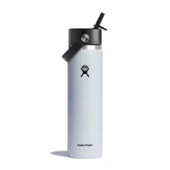 Hydro Flask 24 Oz Wide Mouth Bottle With Flex Straw Cap - White